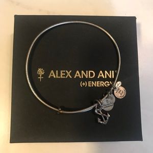 Alex and Ani silver anchor bangle
